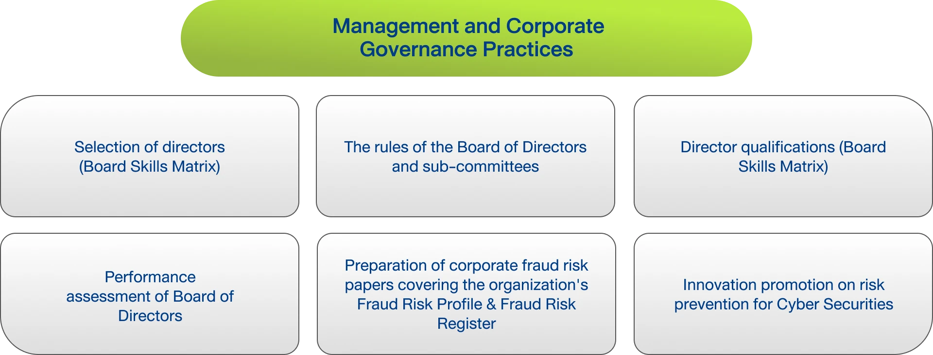 Management and Corporate Governance Practices